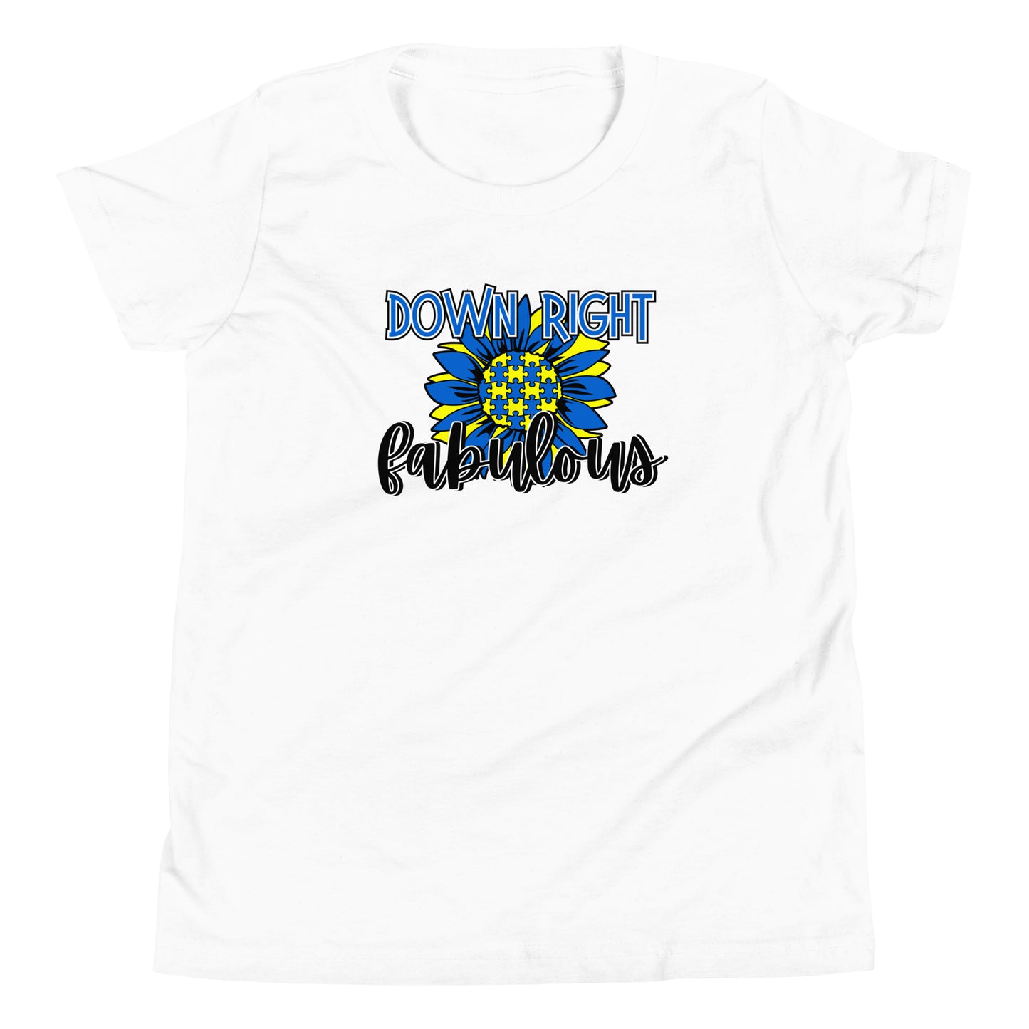 Down Right Fabulous Sunflower SS Kids Tee