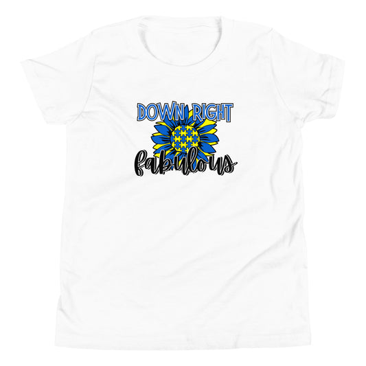 Down Right Fabulous Sunflower SS Kids Tee