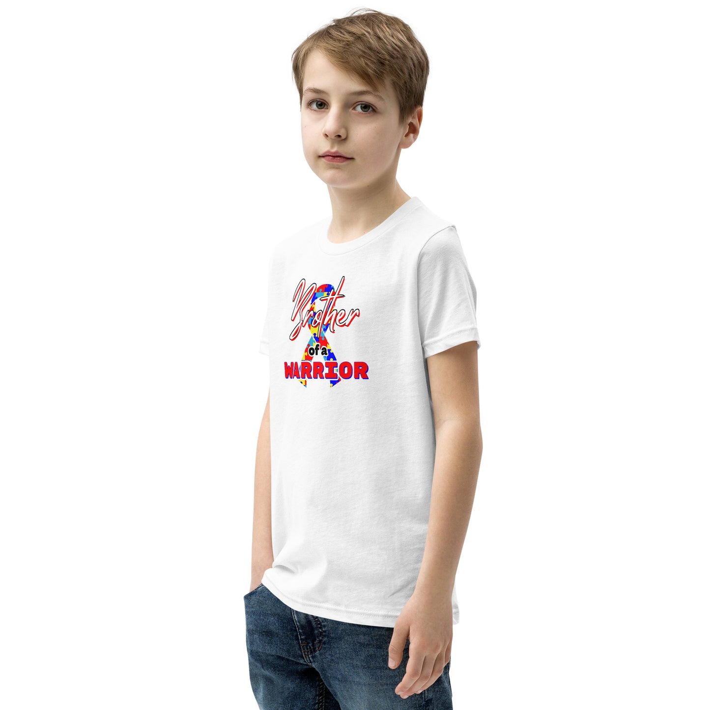 Autism Brother of a Warrior SS Kids Tee