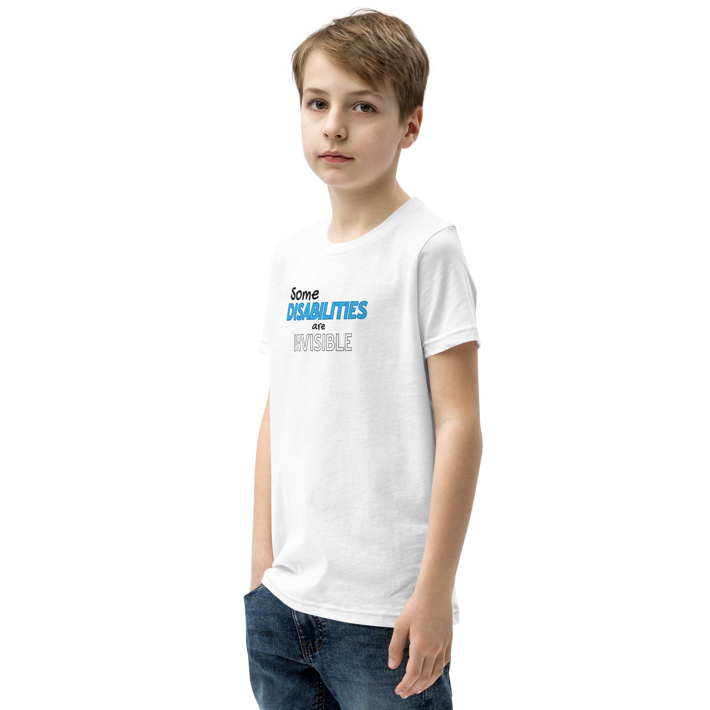 Hydrocephalus Invisible Disability SS Kids Tee