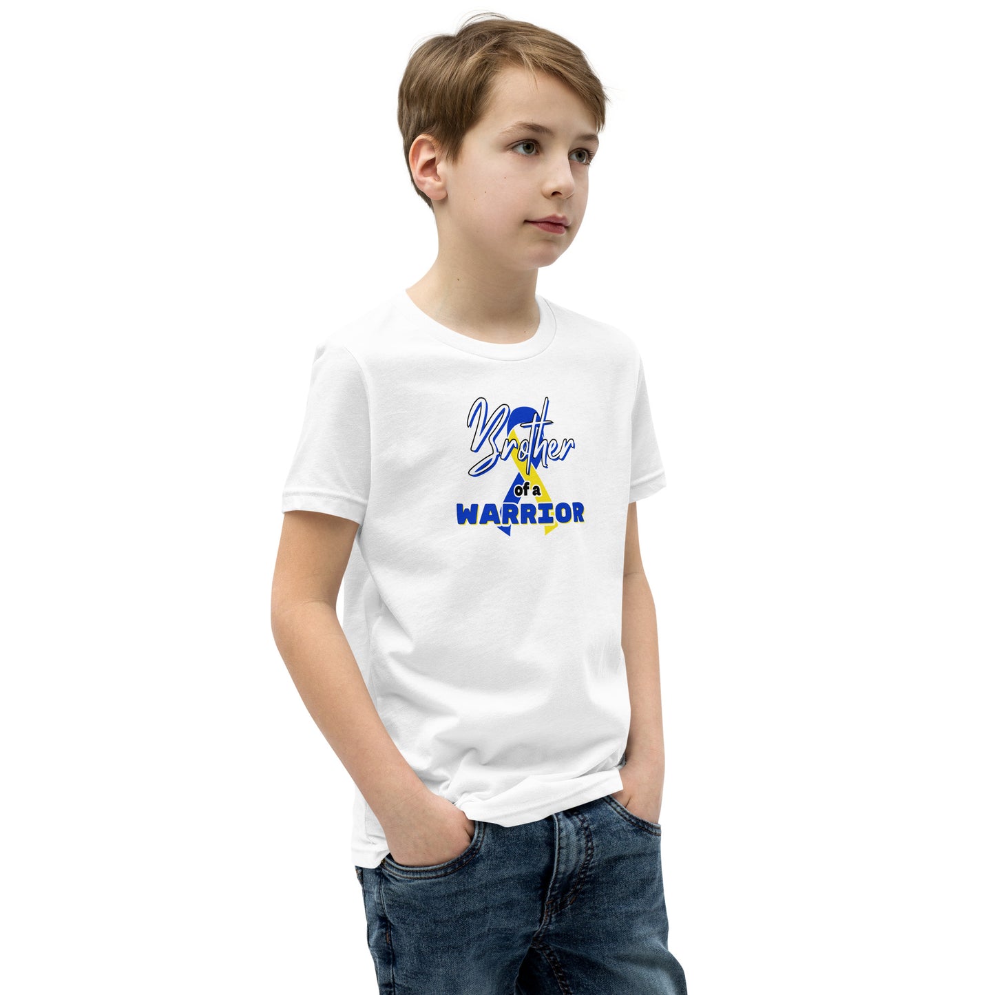 Down syndrome Brother of a Warrior SS Kids Tee